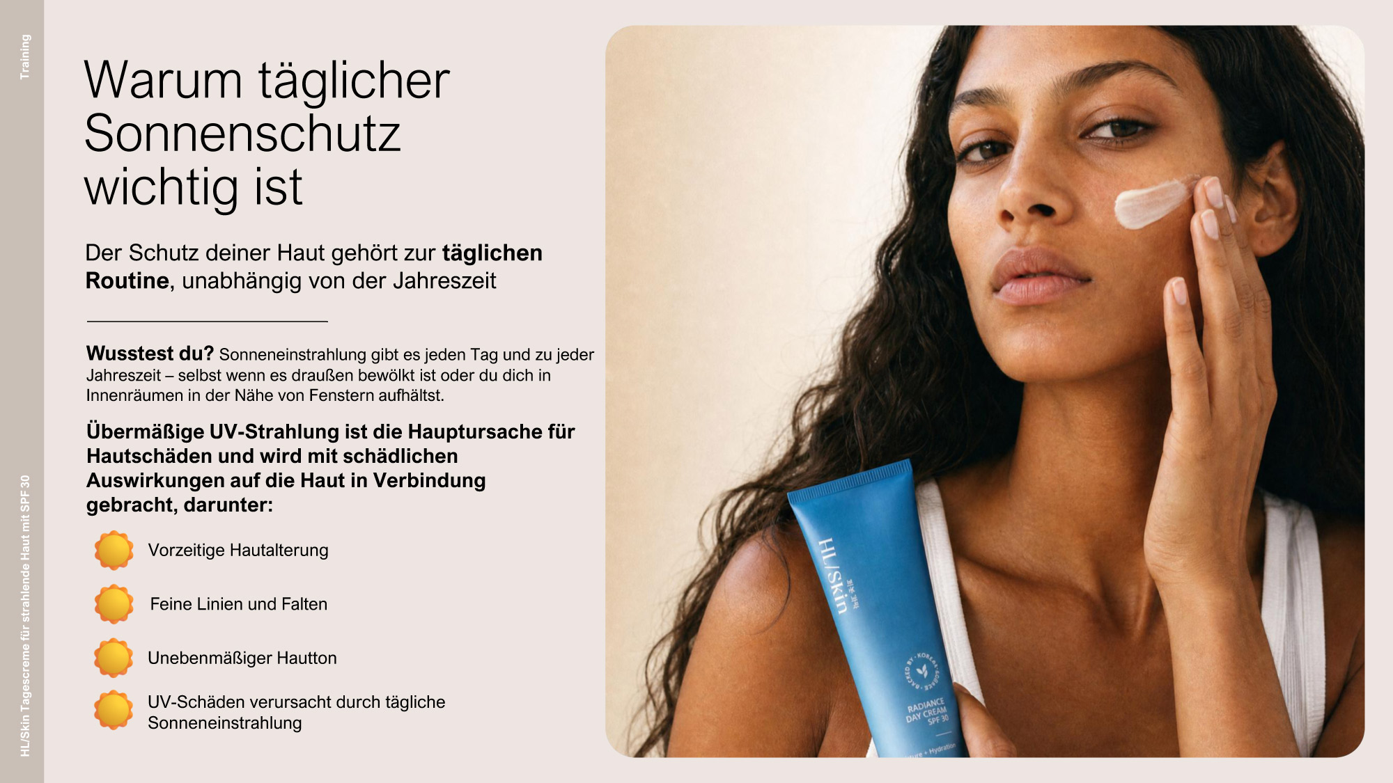 HL/Skin Tagescreme für strahlende Haut SPF 30 (ref: 538K)